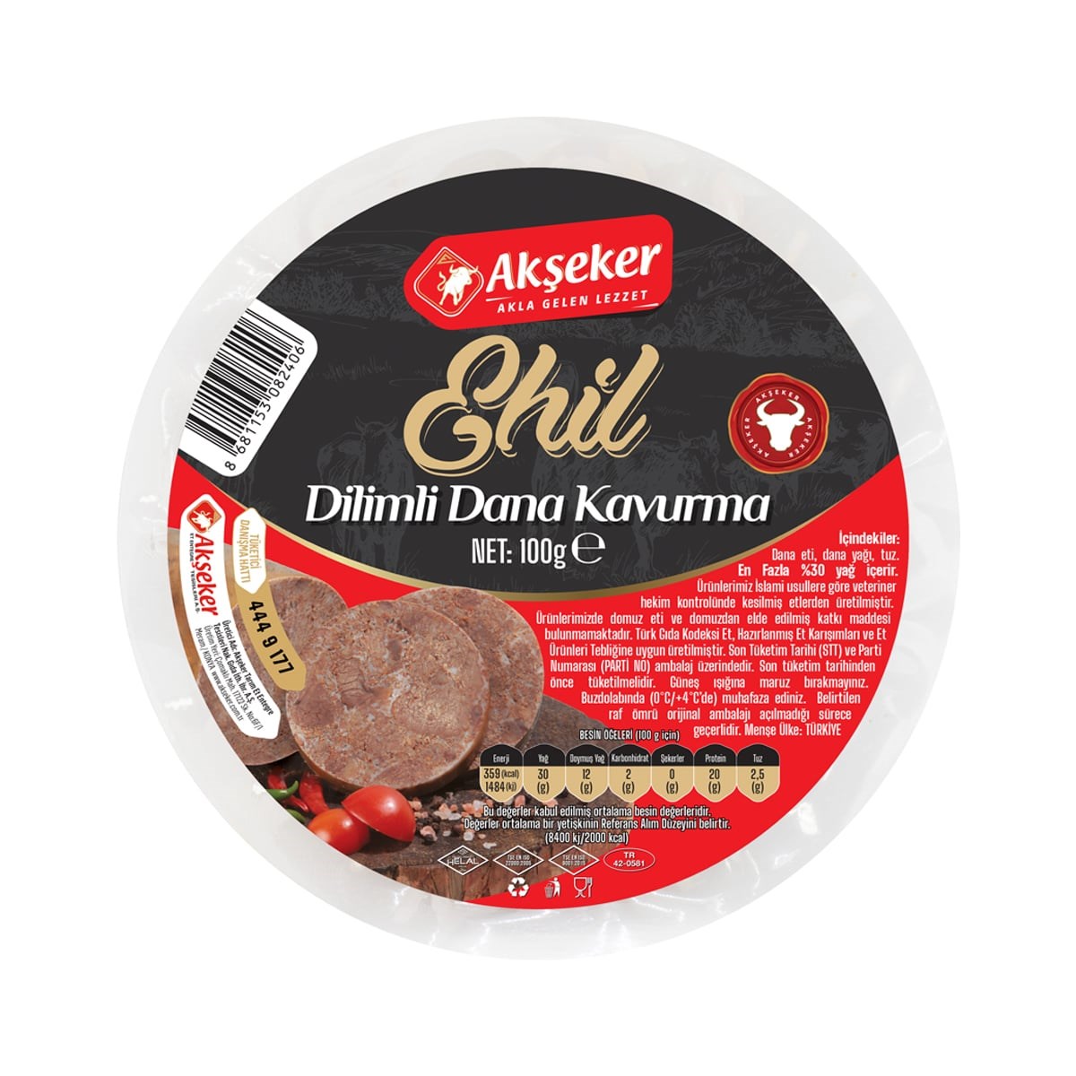 Ehil Dana Dilim Kavurma 100g